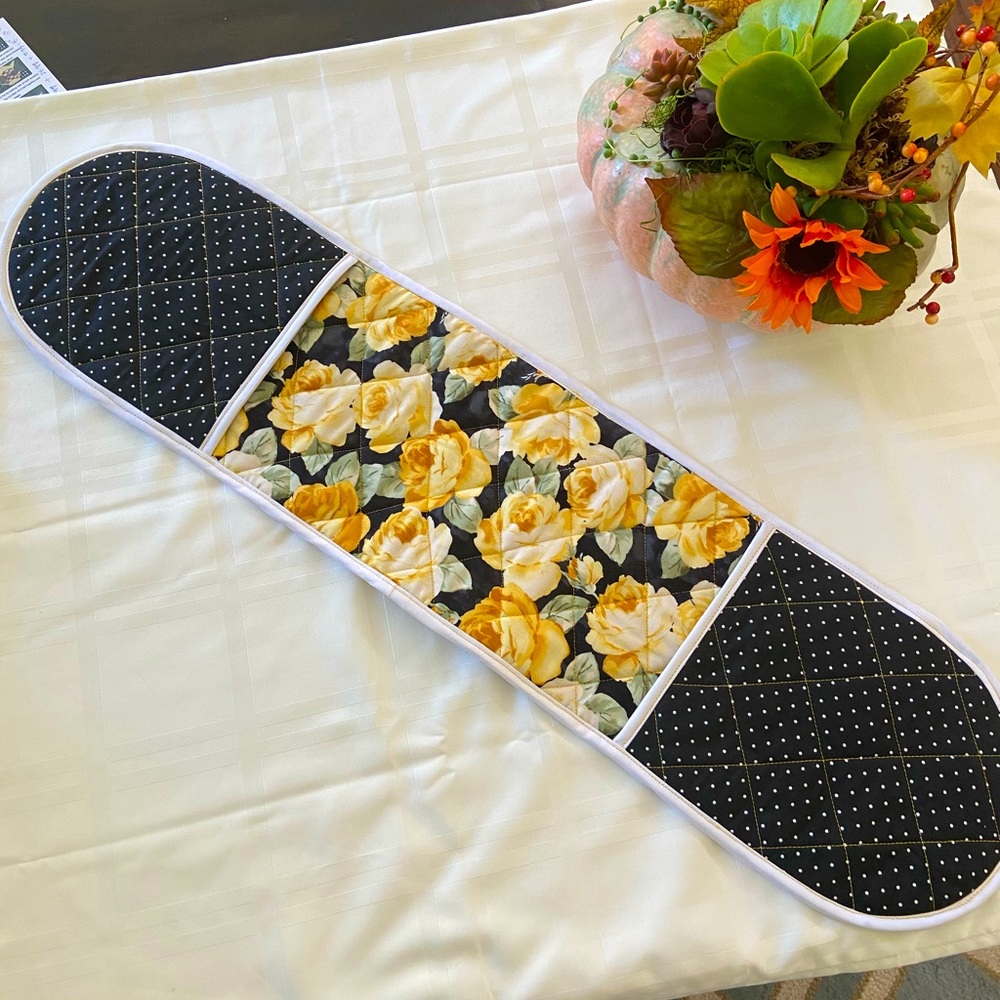 Quilted double oven mitten